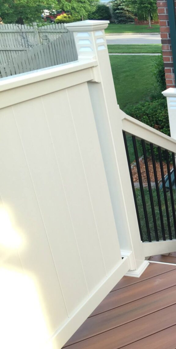 Vinyl Deck Rail Privacy Panel