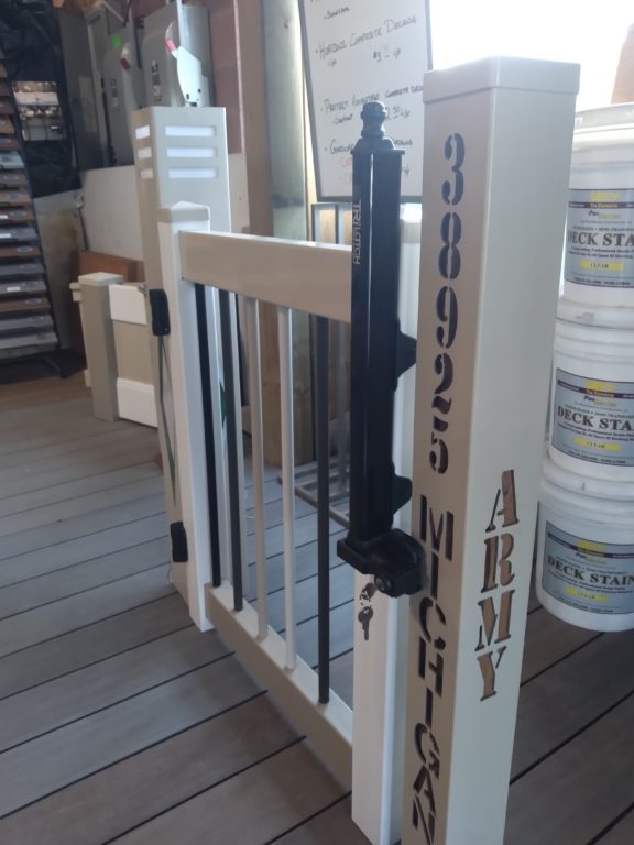 Vinyl Deck Gate Kit 3 Colors - Round or Square - Image 17