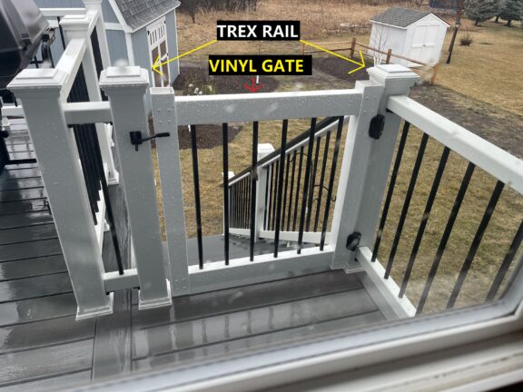 Vinyl Deck Gate Kit 3 Colors - Round or Square - Image 2