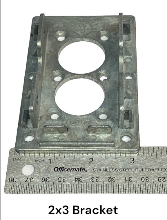 2" x 3-1/2" Rail Bracket Kit Bottom - Image 8