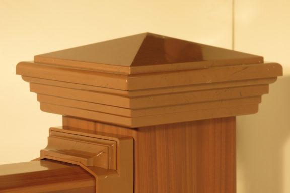 Woodgrain 4x4 Vinyl Post Sleeve Includes Post Cap - Image 7