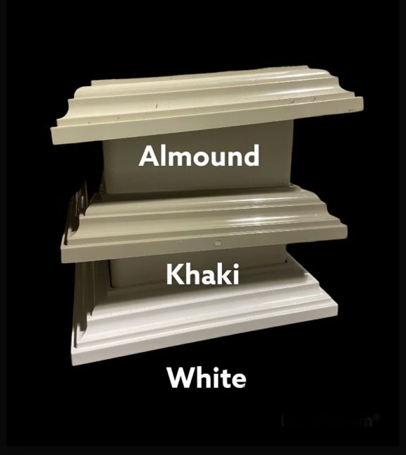 2 pc Trim Ring for 4x4 Vinyl Post Sleeve (3 Colors) - Image 2