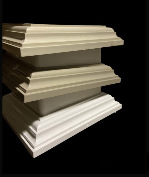 2 pc Trim Ring for 4x4 Vinyl Post Sleeve (3 Colors) - Image 3