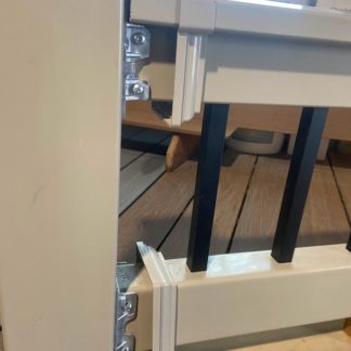 Vinyl T Rail Kits with SQUARE Aluminum Balusters (36" and 42" Heights)