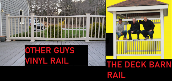 Vinyl Rail Kits with Square 1 1/2" x 1 1/2"  Vinyl Balusters (36" and 42" Heights) - Image 2