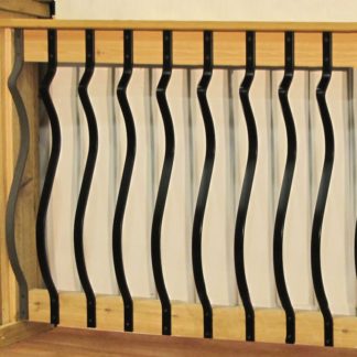 Baroque (Wavy) Deck Baluster Face Mount