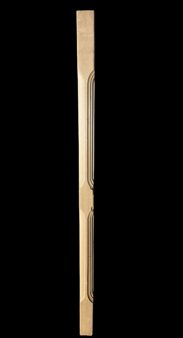 32" x 1-1/2" x 1-1/2" Wood Spindle - routed 2 styles - Image 5