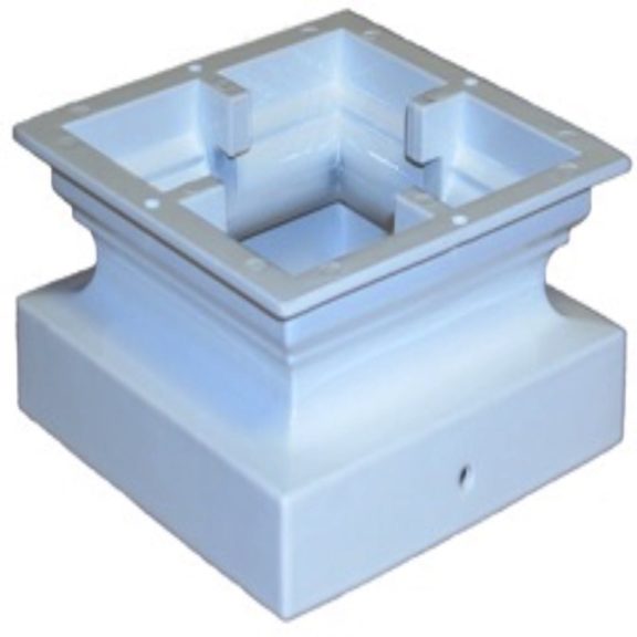 Base, converts 4x4 vinyl to 5x5 vinyl