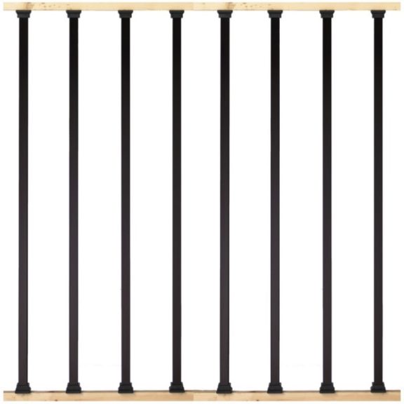 32" Estate sq. Baluster 10-Pk-Black