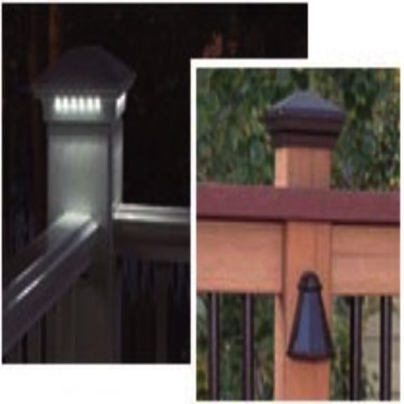 Rondi Post Cap Lighted 4 Sides