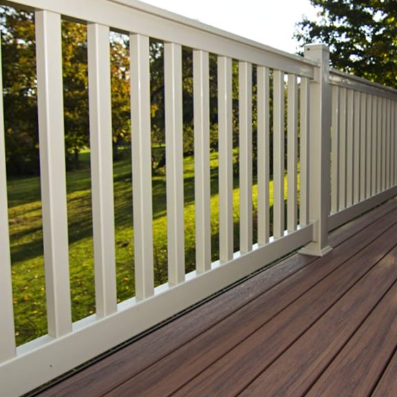 Vinyl Rail Kits with Square 1 1/2" x 1 1/2"  Vinyl Balusters (36" and 42" Heights) - Image 5