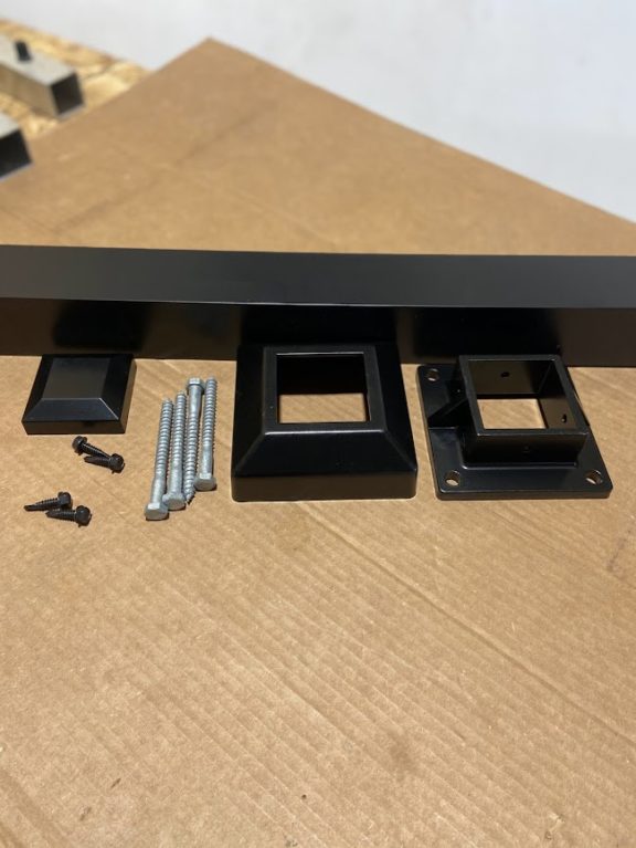 Aluminum Surface Mount Deck Rail Post Kit 2-1/2" x 2-1/2" - Image 9
