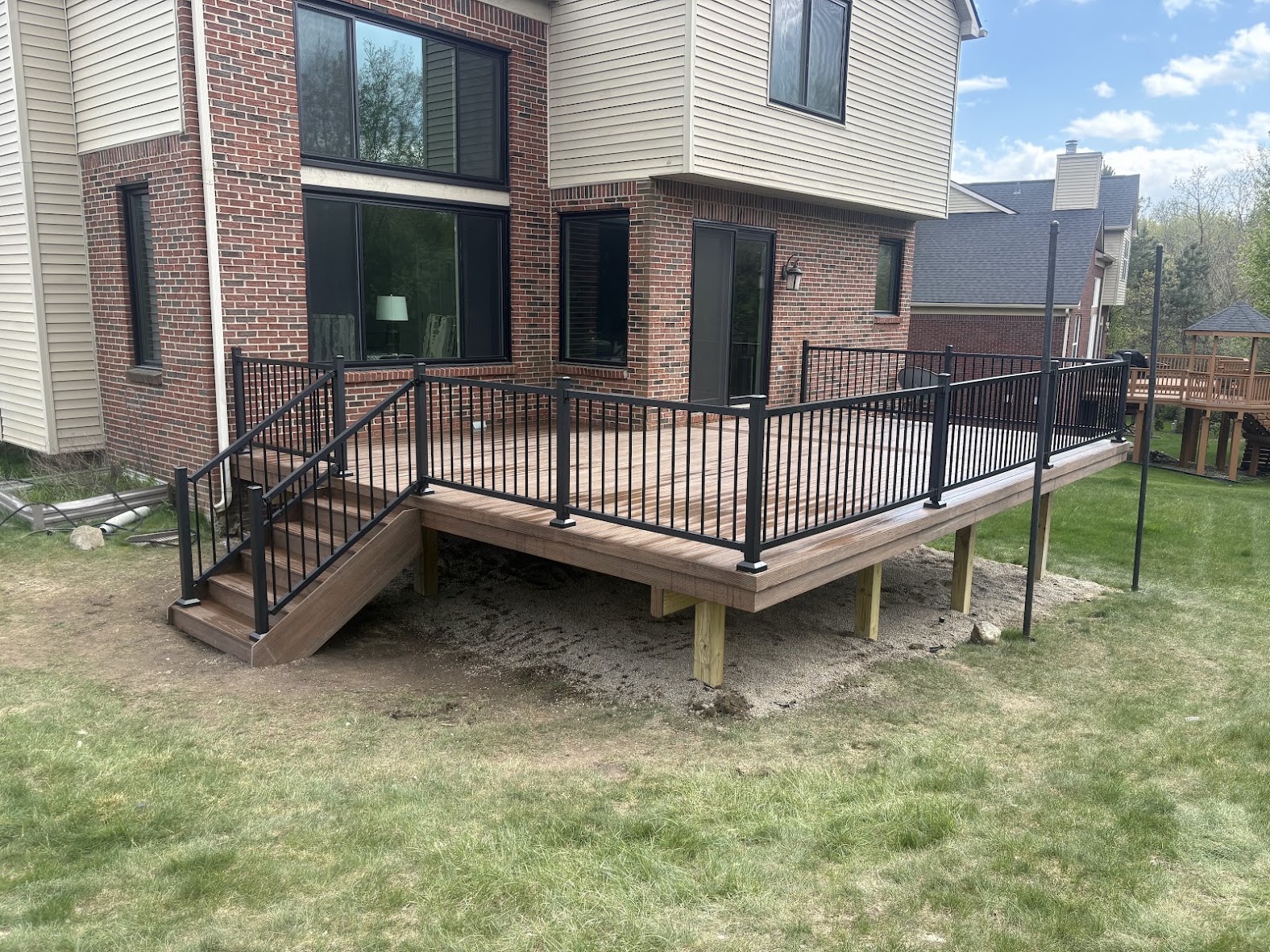 Aluminum Stair Rail Kits; 4', 6', and 94'' Textured Matte Black - Image 8