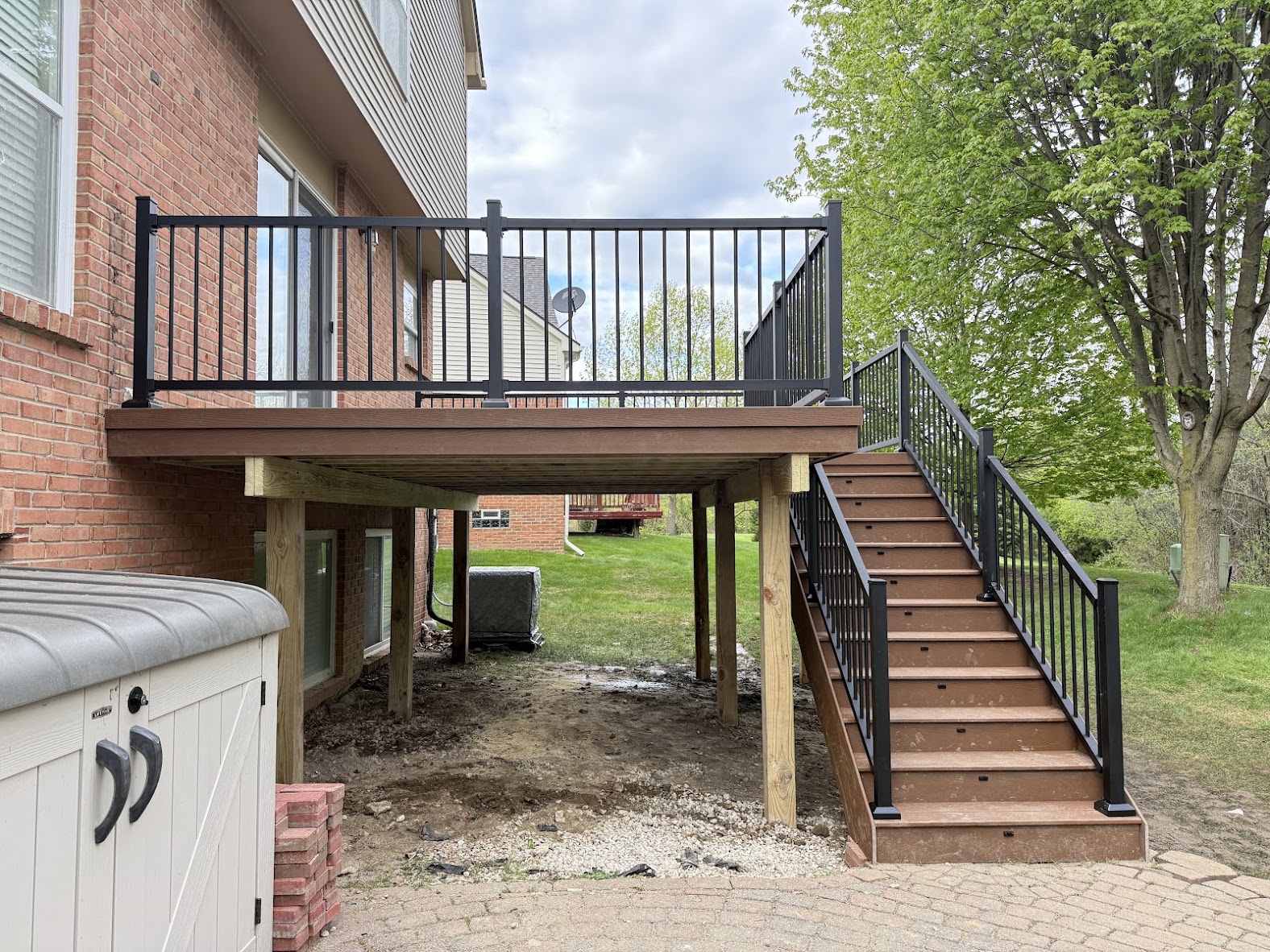 Aluminum Stair Rail Kits; 4', 6', and 94'' Textured Matte Black - Image 10