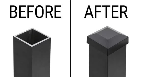2 1/2" Aluminum Post Cap - Image 4