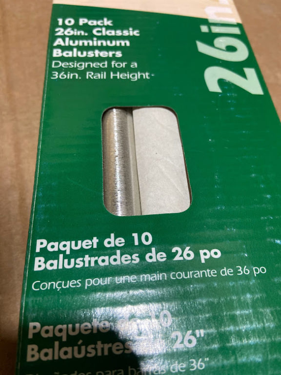DecKorators 26" STAINLESS  Aluminum Baluster 10 pack - Image 3