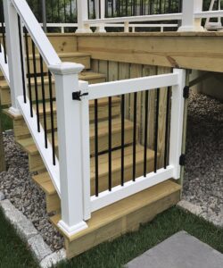 Vinyl Deck Gate Kit 3 Colors - Round or Square - The Deck Barn