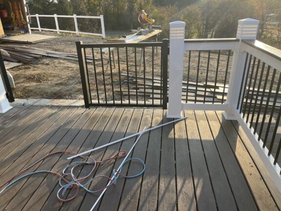 Aluminum Deck Gates (Textured Black) - Image 7