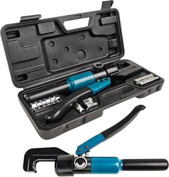 Hydraulic Crimping Tool - 1/8” Wire Rope Crimping Tool with 9 Die Sets
