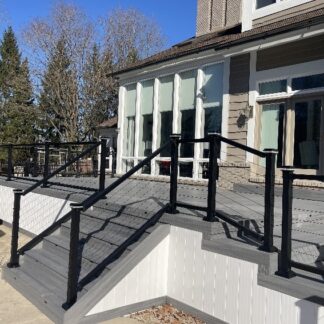 Stair or regular post for 1/8 cable rail