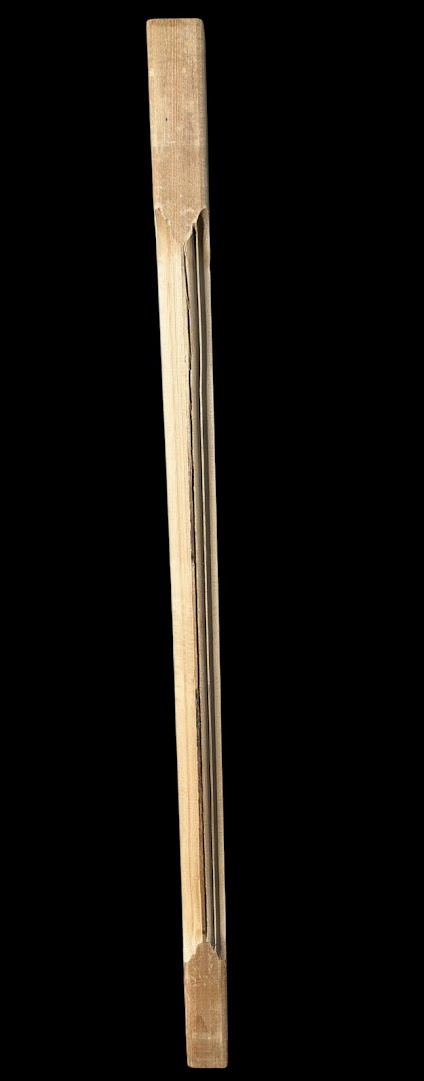 32" x 1-1/2" x 1-1/2" Wood Spindle - routed 2 styles - Image 3