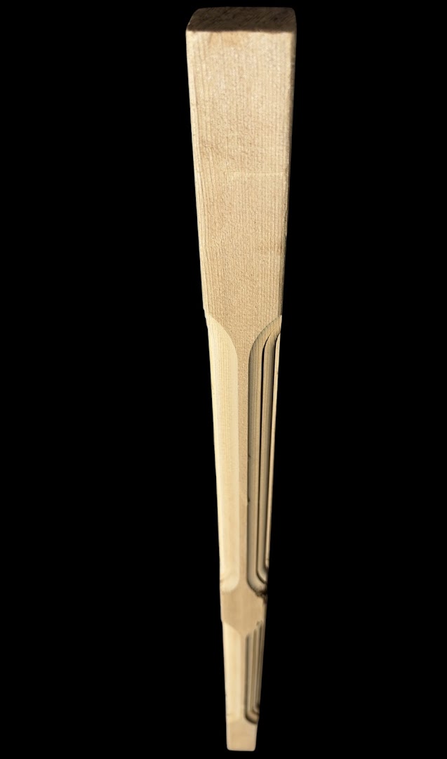 32" x 1-1/2" x 1-1/2" Wood Spindle - routed 2 styles - Image 2
